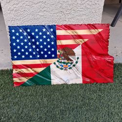 American Mexican flag