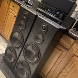 Sony System with  Onkyo Floor Speakers 