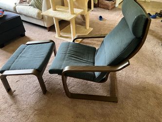 IKEA Poäng Chair and Ottoman