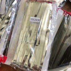 Metallic Silver Tinsel Curtain