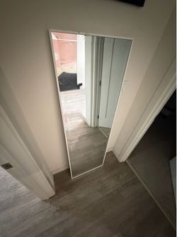 Full Length Floor Mirror – White Frame