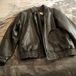 ST JOHNS BAY LEATHER JACKET