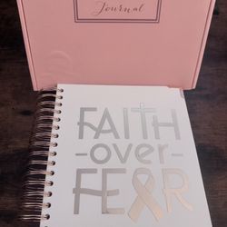 "Faith Over Fear" My Prayer Journal With Blinged Pen