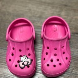 Toddler Pink Crocs 8C 