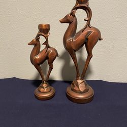 Deer or Gazelle candle holders 13.5” & 10.5” Tall