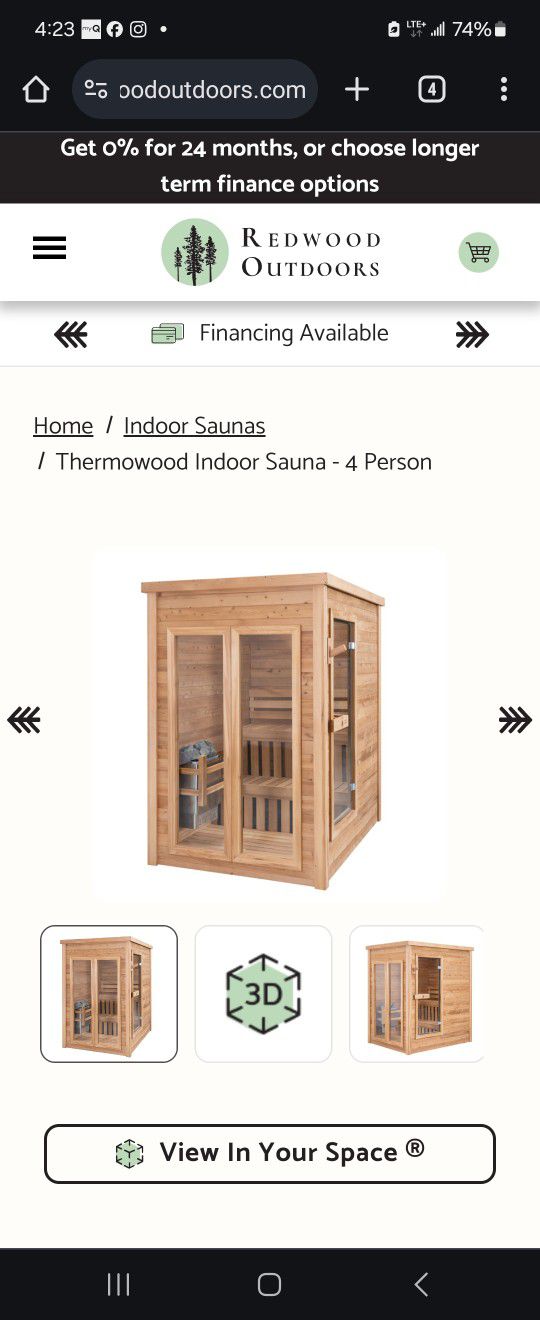 Sauna For Sale 