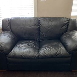 Leather Loveseat
