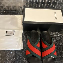Gucci Web Slide Size 10 New With Box