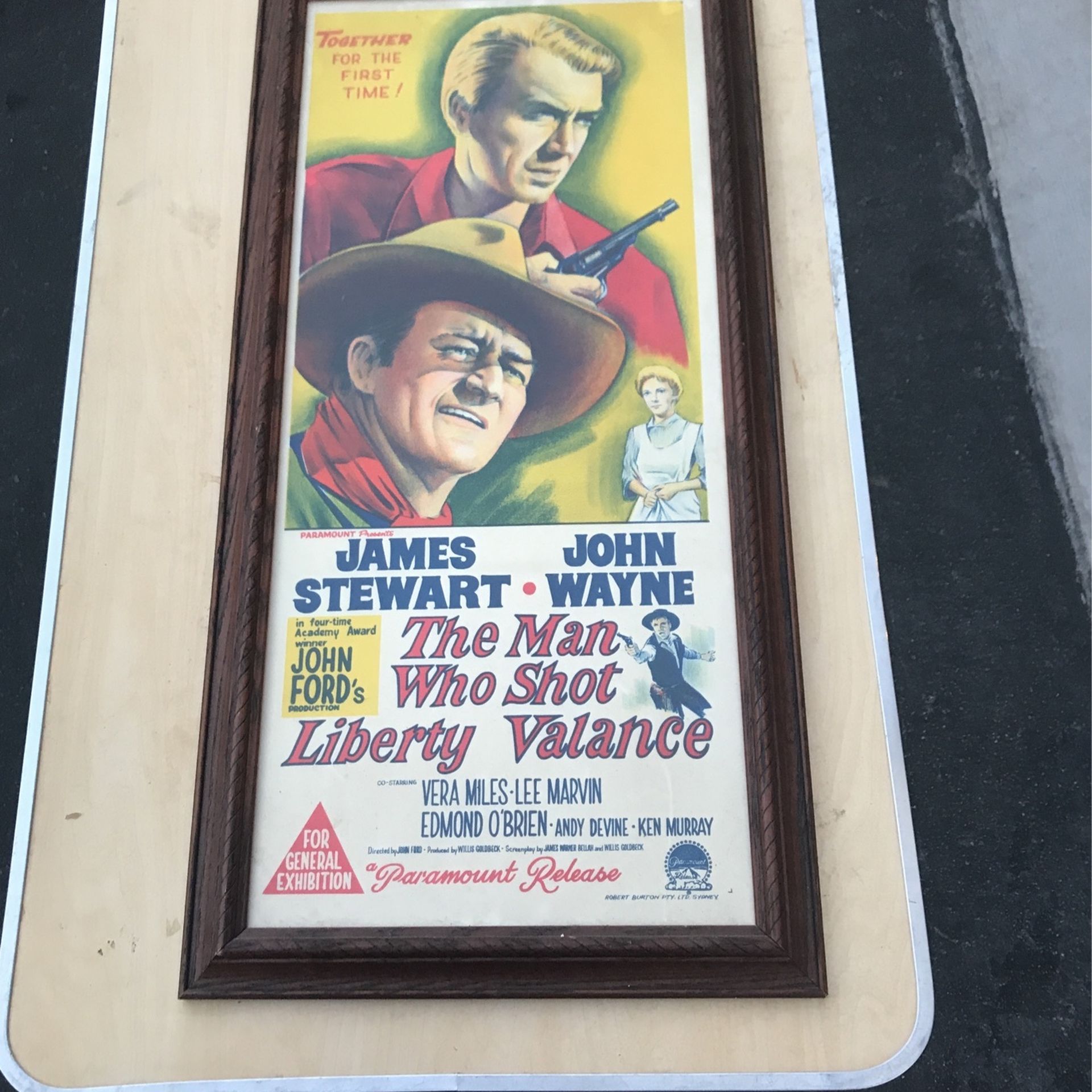 The Man Who Shot Liberty Valance Framed And Matted Poster