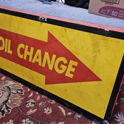 Commercial Oil Change Sign
