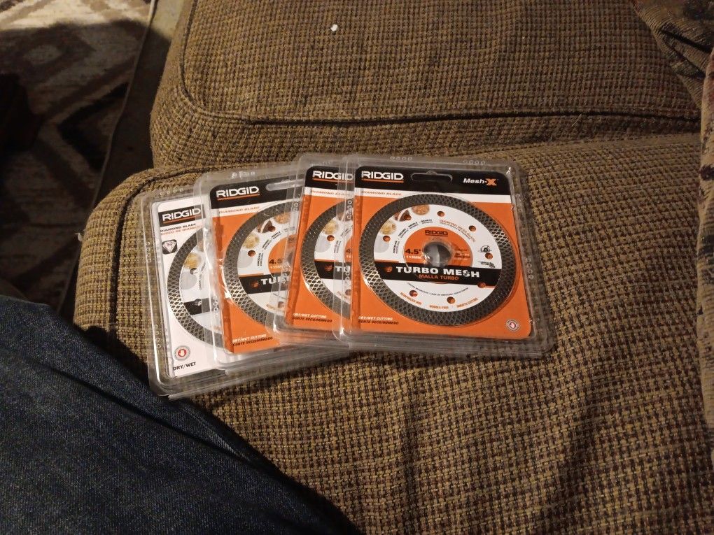 RIDGID 4.5" Diamond Blades
