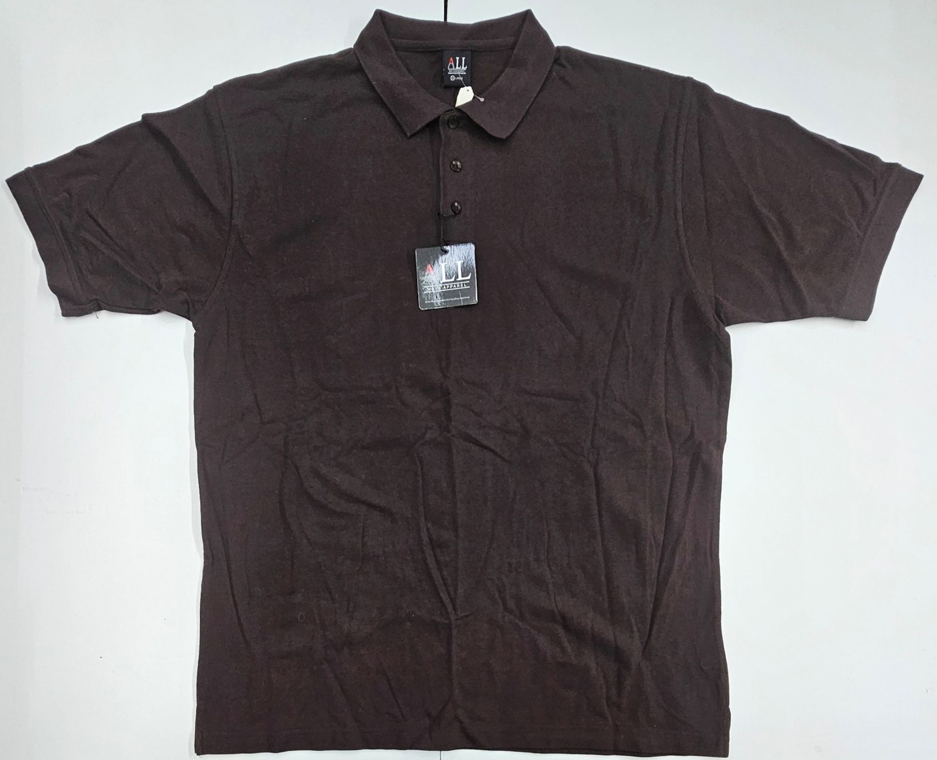 NWT ALL Polo Men’s 3XL Shirt Brown Short Sleeve Pique Big & Tall Classic