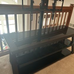 Media Center w/ Mountable TV Stand