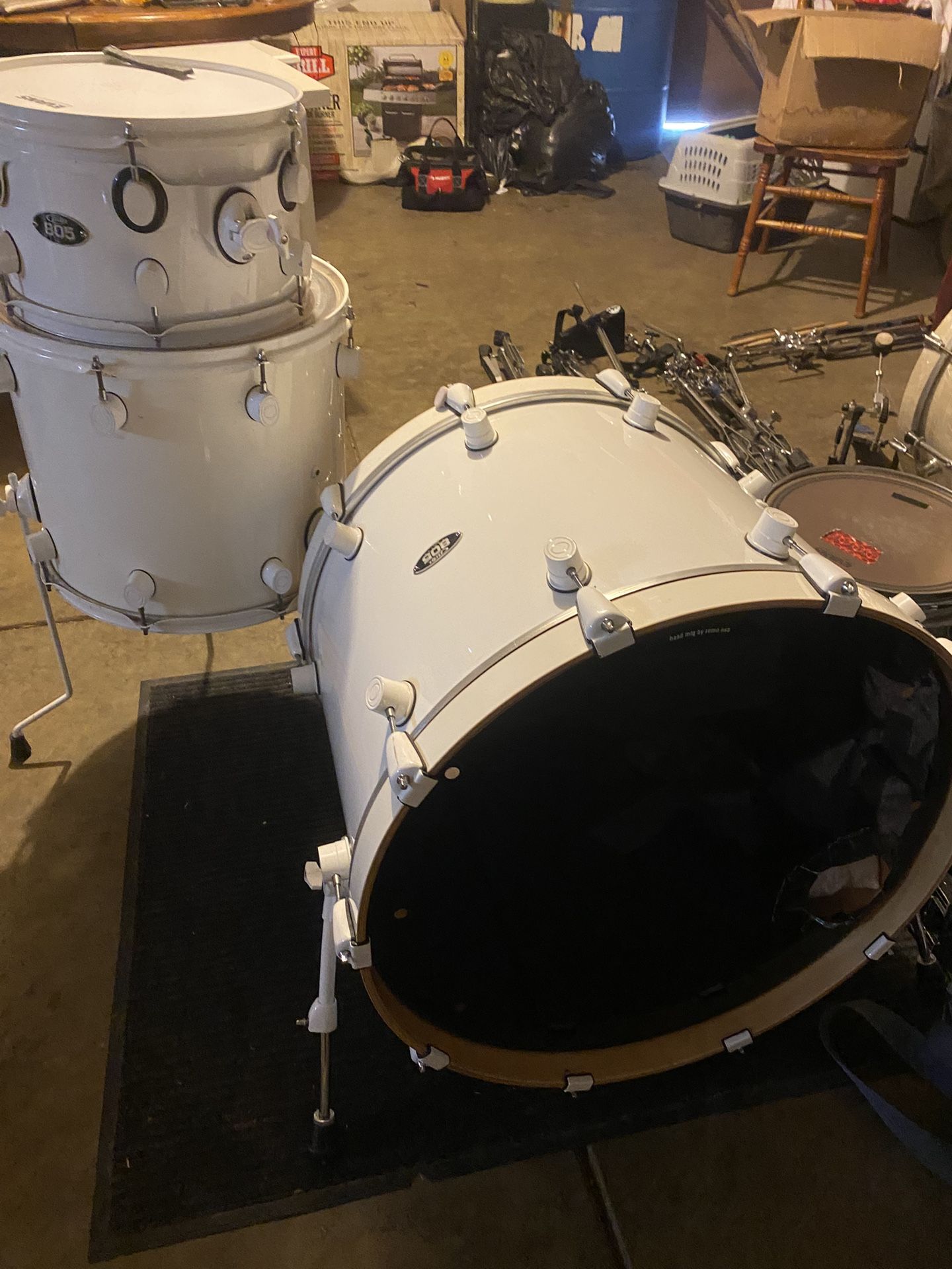 Pdp 805 Drum Set Shells Only 500 Firm Great Kit New Heads
