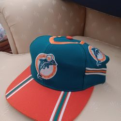 Vintage 90s Miami Dolphins Eastport Hat Nwot
