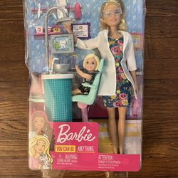 New Barbie Doll Career Toy Set 