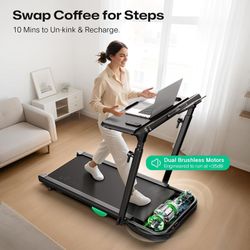Walking Pad Treadmill with Desk