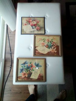 Mother's Day framed art lot of 3