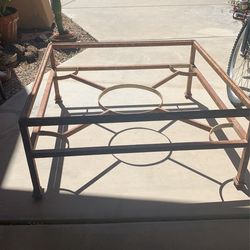 Living Room Metal Center Table ( Missing Glass Top)