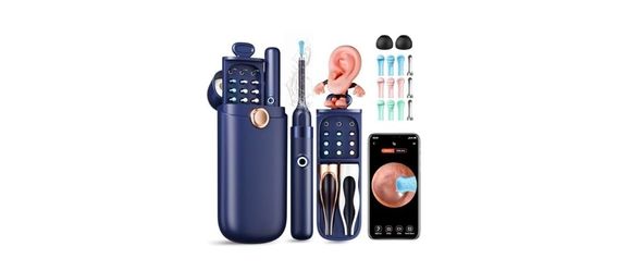 1080P Ear Wax Removal Camera Kit with LED Lights – For iPhone & Android