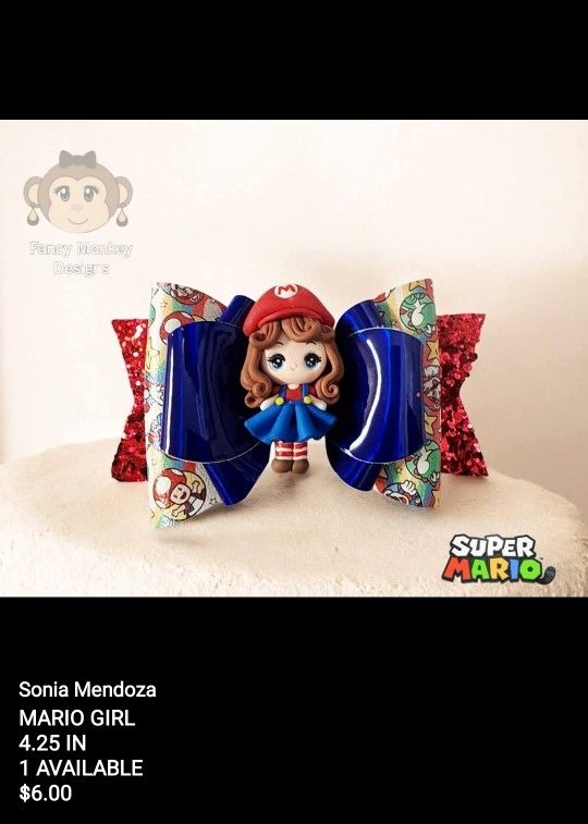 Mario BROS HAIRBOWS