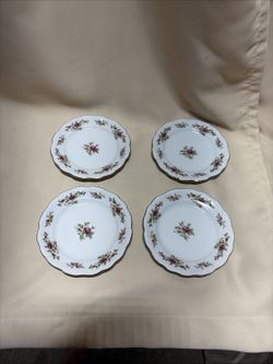 Johann Haviland Bavaria Germany Gold-Trim "Moss Rose" 6" Bread & Butter Plate