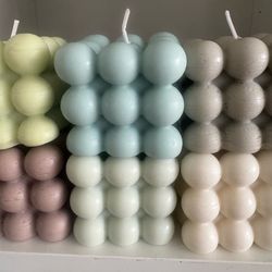 Natural beeswax/ Soy wax bubble candles