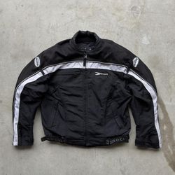 Y2K Black Motorcycle Jacket 