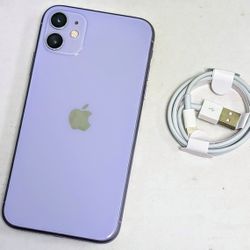 Like New iPhone 11 Purple for T-Mobile Sprint Metro by T-Mobile MetroPCS Ultra Mobile Mint Mobile Simple Mobile TruConnect Lycamobile