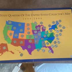 First State Quarters Of The United States Collectors Map 1(contact info removed)