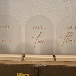 Table Number Sets Decorations