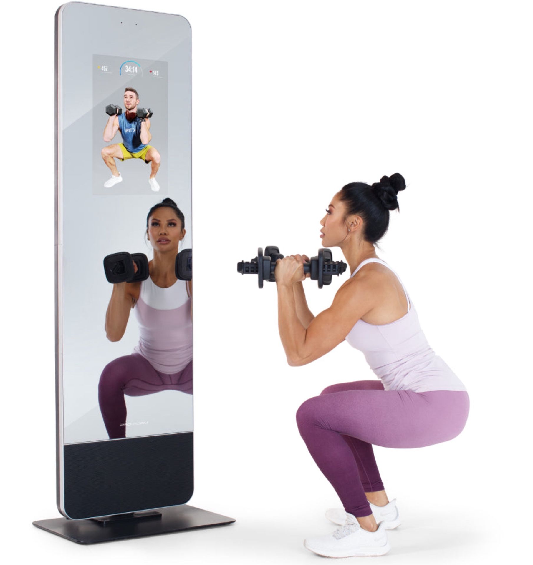 PROFORM 360 SMART FITNESS MIRROR WITH 22’ HD TOUCHSCREEN & IFIT TRAINER 