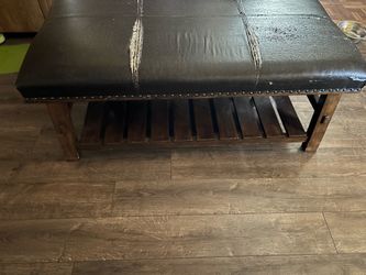 Cushioned Bench with shoe rack
