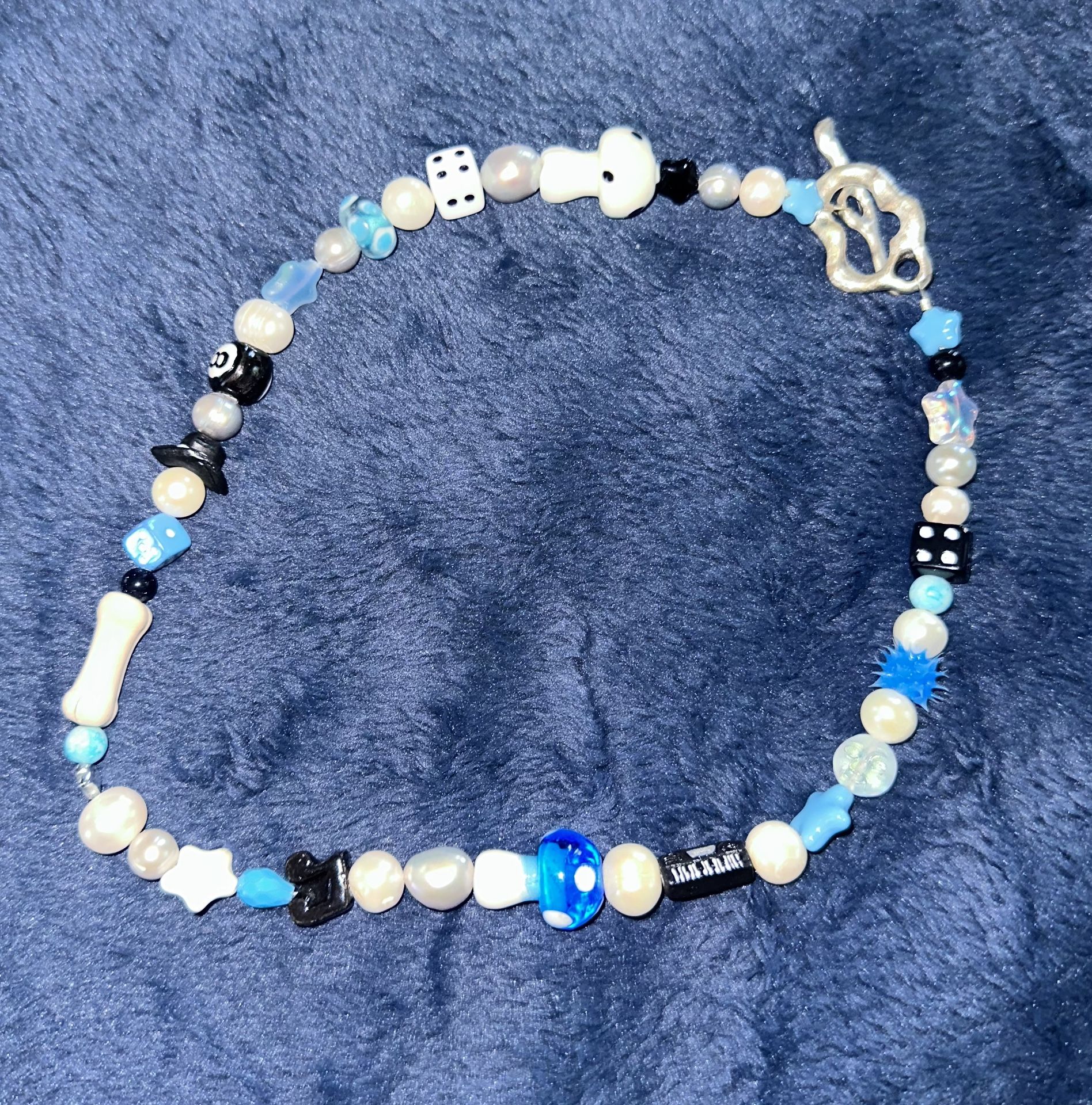 Ian Charms Blue Necklace