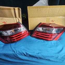 2016 and 2017 Red Honda Accord Tail Lights