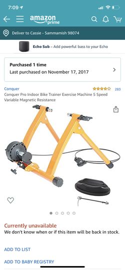 Conquer Pro indoor bike trainer exercise machine 5 speed