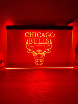 CHICAGO BULLS LED NEON LIGHT SIGN 8x12