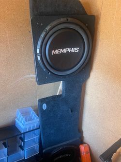 Memphis shallow mount subs in truck box