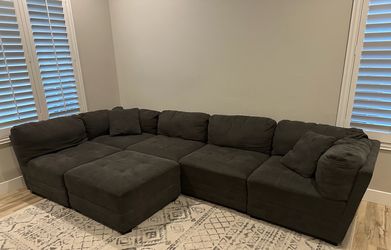 6 piece Modular sectional Dark Gray