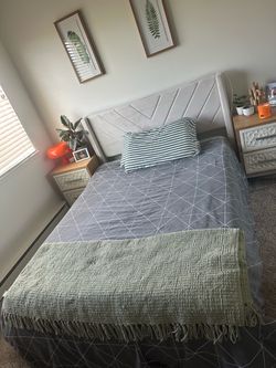 Full size bed-frame and mattress