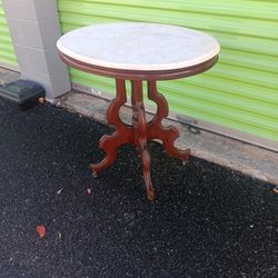 Victorian Marble Top Table 