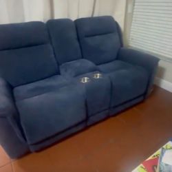Electric Recliner Loveseat Like New- Also Sofa On Sale