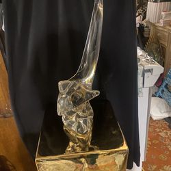 Unique Glass Fish Sculpture  22” H 8” Wide