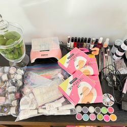 Powder dip and acrylic nail supplies