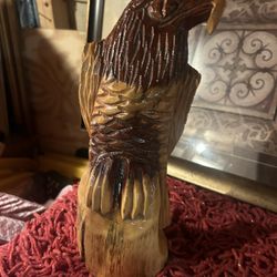 Hand carved eagle