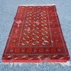 Handmade Afghan Oriental Rug – 7’ x 4’6” – Some Damage