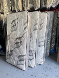 New Mattresses king $198 Queen $158 Full $148 Twin $98