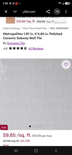 Supreme Tile Polished Ceramic Subway Wall Tile
