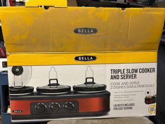 Triple Slow Cooker And Sever.