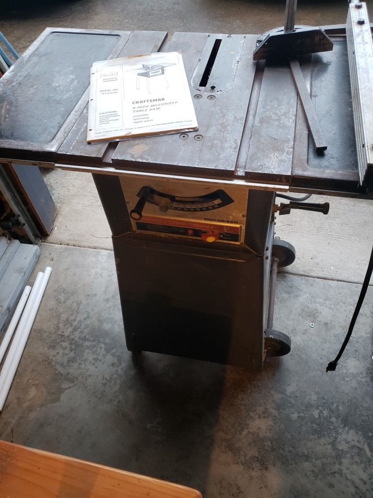Mid 70s Craftsman Table Saw